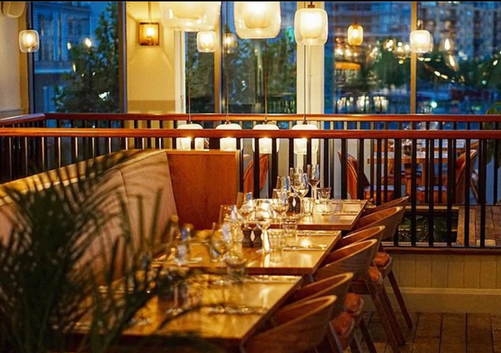 The dining room at The Oystercatcher